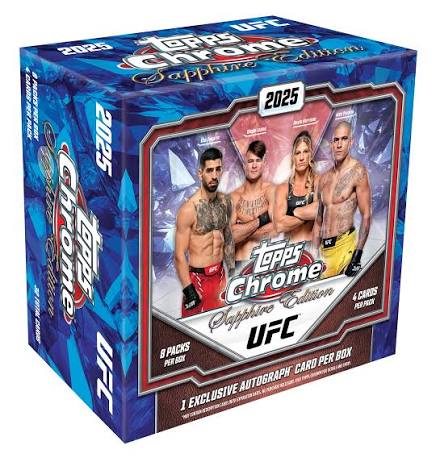 2025 UFC Topps Chrome Sapphire Edition Box