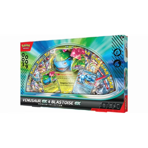 Pokemon Venusaur ex and Blastoise ex Premium Collection